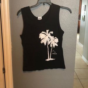Black and white tank top